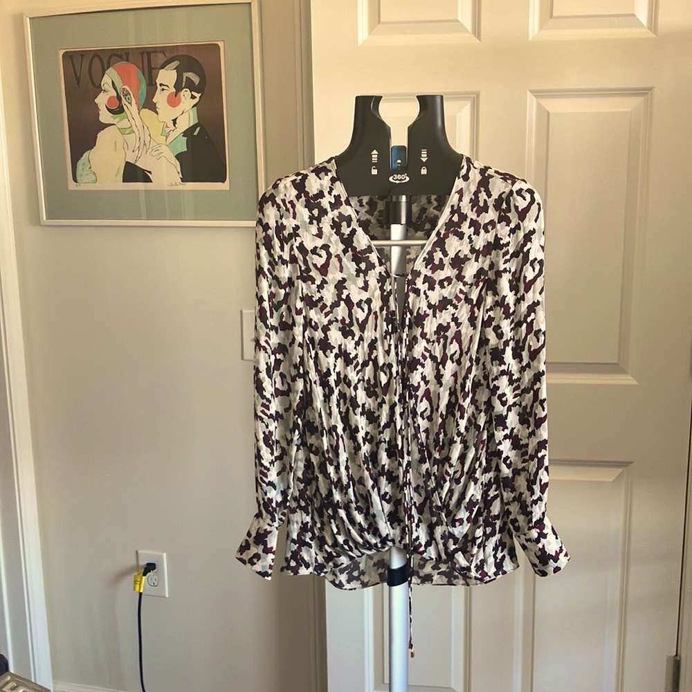Derek Lam 10 Crosby size 6 silk blouse sexy worn open or more casual wit…